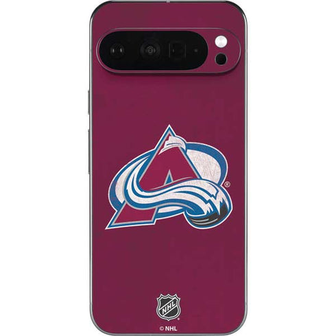 NHL Colorado Avalanche Distressed Pixel 9 Pro XL Skin